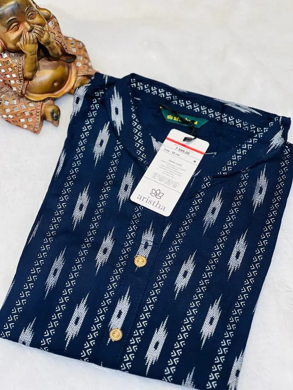 Aristha Premium Rayon Kurti Blue Diamond Price in India Buy Aristha