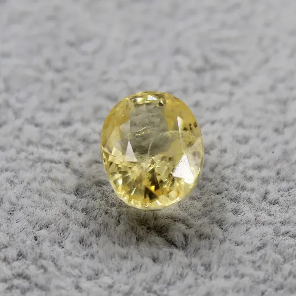 ANUJ SALES Ratti Ceylone Yellow Sapphire Gemstone Original Certified Pukhraj Stone Natural for Men Women Lab Certified Price in India Buy ANUJ