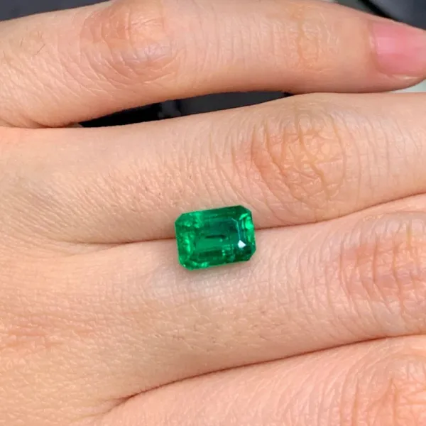 ANUJ SALES 7.25 Ratti Colombian Emerald Panna Stone Original Certified Natural Gemstone AAA Quality Lab Certified Price in India Buy ANUJ SALES 7.25 Ratti Colombian Emerald Panna Stone Original Certif...