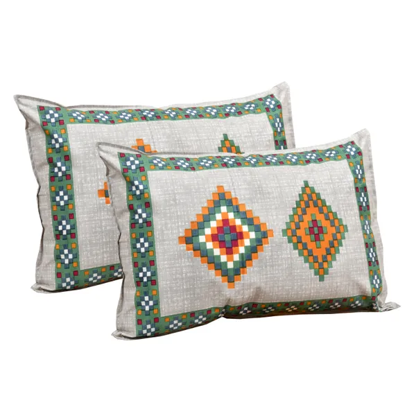 320_TC_King_Size_100%_Cotton__Flat_Bedsheet_With_Two_Pillow_Covers:_Soft_Breathable_and_Stylish(108x108_Inches)