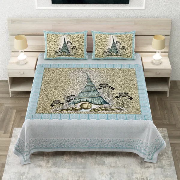 320_TC_King_Size_Cotton_Bedsheet_(108x108_Inches)_with_Vibrant_Digital_Print_Design,Soft_and_Breathable_100%_Pure_Cotton,_Includes_1_Flat_Sheet_and_2_Pillow_Covers
