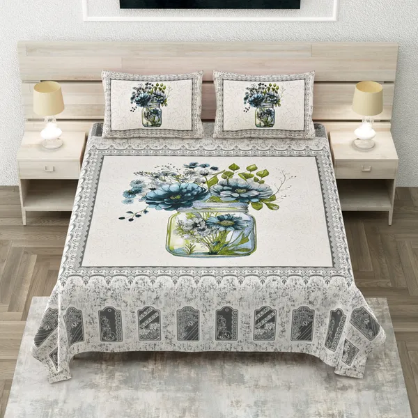 320_TC_King_Size_Cotton_Bedsheet_(108x108_Inches)_with_Vibrant_Digital_Print_Design,Soft_and_Breathable_100%_Pure_Cotton,_Includes_1_Flat_Sheet_and_2_Pillow_Covers