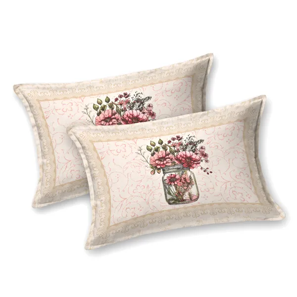 320_TC_Traditional_Floral_Pure_100%_Cotton_King_Size_Flat_BedSheet_(108x108_Inches)
