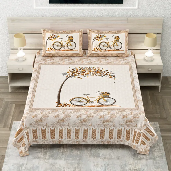 King_Size_Cotton_Bedsheet_Set_(108x108_Inches)_–_Soft_and_Breathable_100%_Pure_Cotton_with_320_Thread_Count,_Stunning_Digital_Print_Design,_Includes_1_Flat_Sheet_&_2_Pillow_Covers