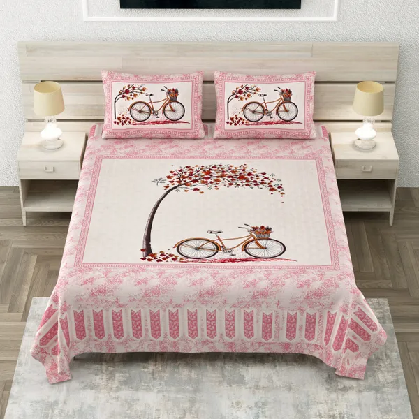 320_TC_King_Size_Cotton_Bedsheet_(108x108_Inches)_with_Vibrant_Digital_Print_Design,Soft_and_Breathable_100%_Pure_Cotton,_Includes_1_Flat_Sheet_and_2_Pillow_Covers
