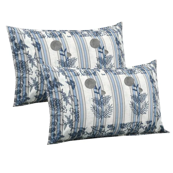 320_TC_King_Size_Premium_100%_Cotton__Fitted_and_Flat_Bedsheet_With_Two_Pillow_Covers_(80x76_Inches)