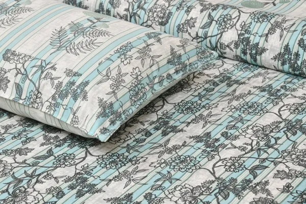 320_TC_King_Size_Premium_100%_Cotton__Fitted_and_Flat_Bedsheet_With_Two_Pillow_Covers_(80x76_Inches)