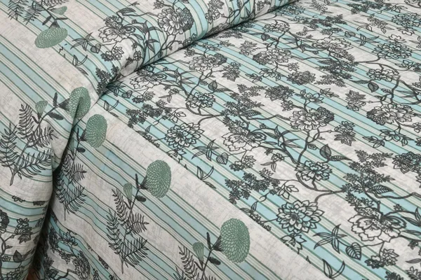 320_TC_King_Size_Premium_100%_Cotton__Fitted_and_Flat_Bedsheet_With_Two_Pillow_Covers_(80x76_Inches)