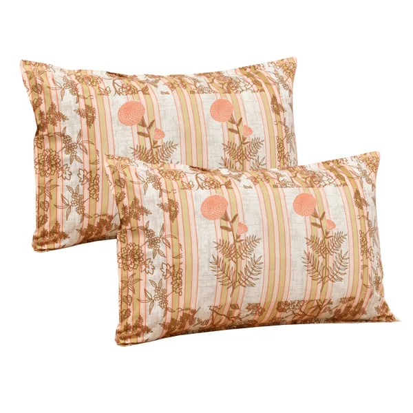 320_TC_King_Size_Premium_100%_Cotton_Flat_Bedsheet_With_Two_Pillow_Covers_(108x108_Inches)