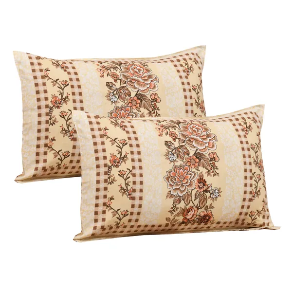 320_TC_King_Size_Premium_100%_Cotton__Fitted_and_Flat_Bedsheet_With_Two_Pillow_Covers_(80x76_Inches)