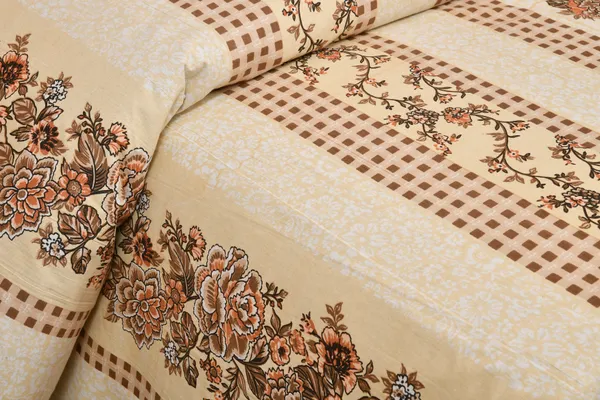 320_TC_King_Size_Premium_100%_Cotton__Fitted_and_Flat_Bedsheet_With_Two_Pillow_Covers_(80x76_Inches)