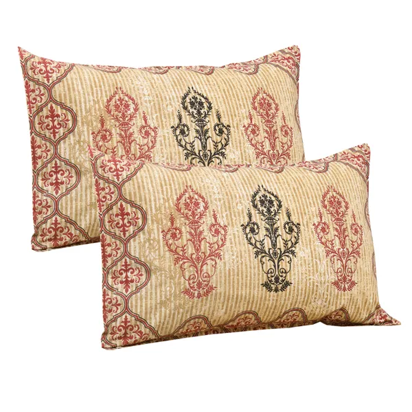 320_TC_Traditional_Floral_Pure_100%_Cotton_King_Size_Flat_BedSheet_(108x108_Inches)