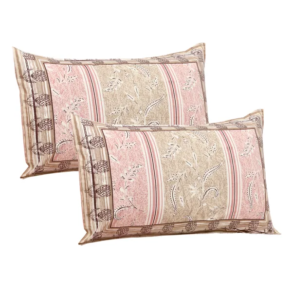 320_TC_Traditional_Floral_Pure_100%_Cotton_King_Size__Fitted_and_Flat_BedSheet(80x76_Inches)