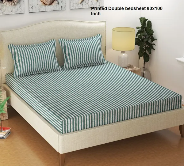 270_TC_King_Size_100%_Cotton__Fitted_and_Flat_Bedsheet_with_Two_Pillow_Covers-_228X254cms(72x78_Inches)