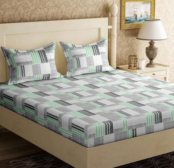 100%_Cotton__Fitted_and_Flat_bedsheet_King_Size_for_Unmatched_Comfort_|(90x108_Inches)