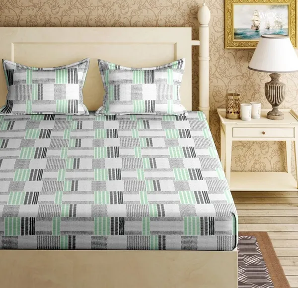 100%_Cotton__Fitted_and_Flat_bedsheet_King_Size_for_Unmatched_Comfort_|(90x108_Inches)