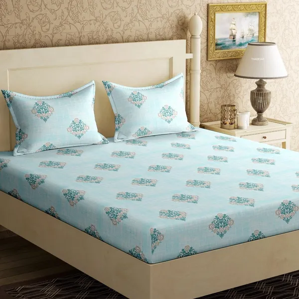 100%_Cotton__Fitted_and_Flat_bedsheet_King_Size_for_Unmatched_Comfort(90x108_Inches)