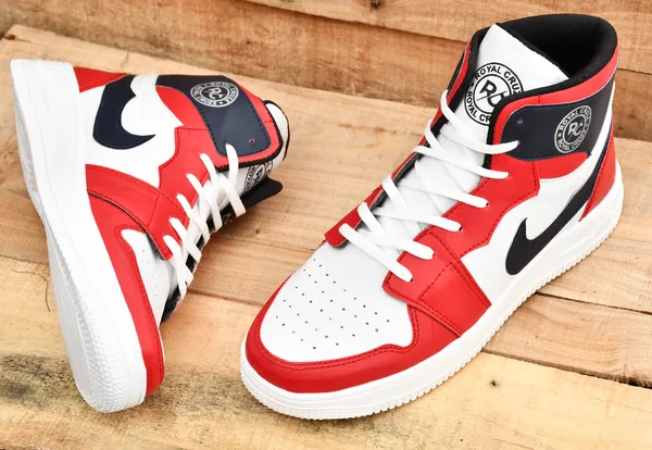 Jordan red shoes price shop