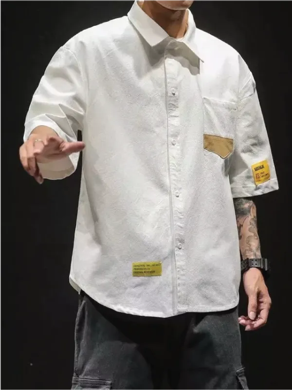 Oversized_Men_Solid_Casual_White_Shirt