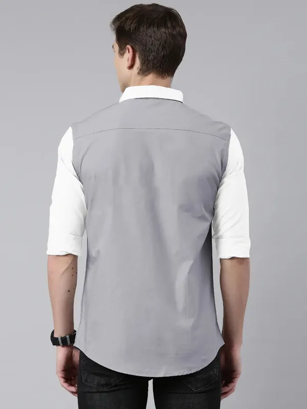 Men_cut_&_sew_casual_shirt_slim_fit_Pure_Cotton