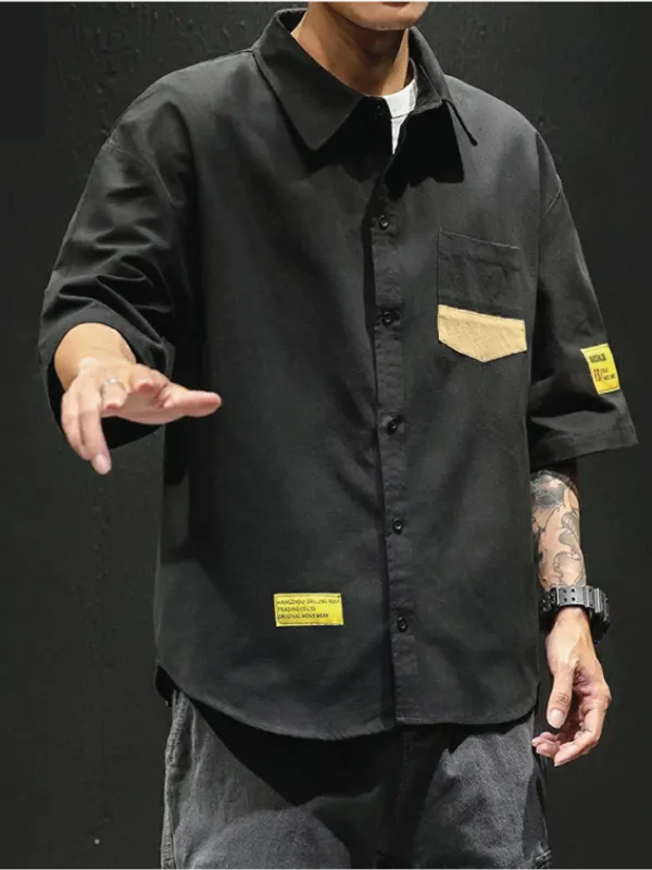 Oversized_Drop_Shoulder_Men_Black_Shirt