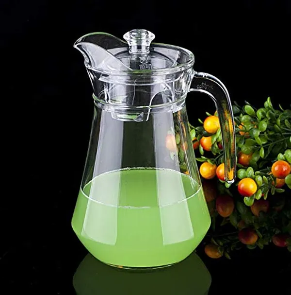 Tableware_Serving_Desire_Glass_Jug_Carafe_with_Handle_and_Plastic_Lid_for_Drinking_and_Serving_Beverages,_Water,_Iced_Tea,_Juice_&_Multi-Purpose_Pitcher_(1.3_L)