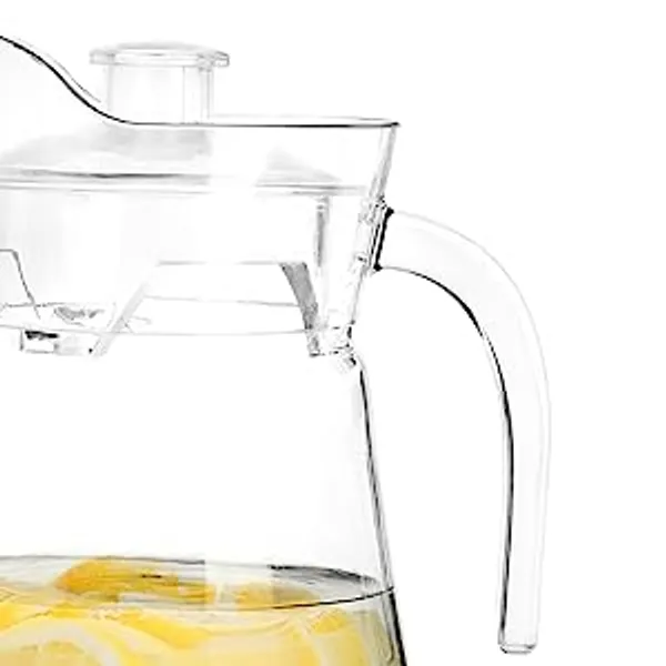 Tableware_Serving_Desire_Glass_Jug_Carafe_with_Handle_and_Plastic_Lid_for_Drinking_and_Serving_Beverages,_Water,_Iced_Tea,_Juice_&_Multi-Purpose_Pitcher_(1.3_L)