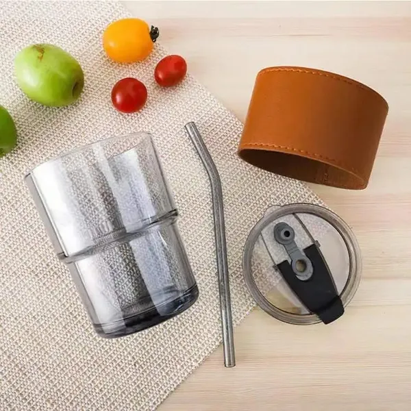 Glass_Reusable_Sipper_Bottle_with_Leather_Sleeve_Glass_Coffee_Mug_with_Silicone_Straw_(435ml)