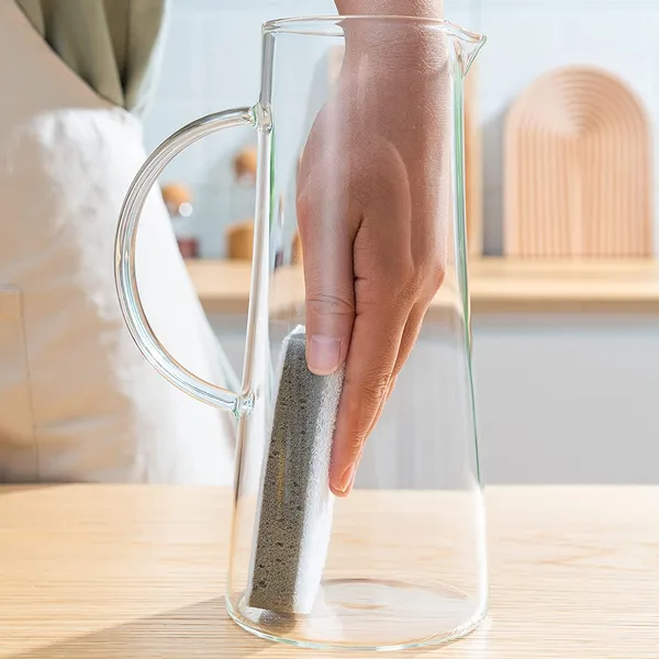 Borosilicate_Glass_Water_jug_with_Stainless_Steel_lid,_for_Juice_Water_iced_Tea_Pitcher_Tea_Carafe_hot_Glass_Pitcher_and_Sun_Tea_jar,_1300ml