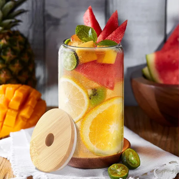 Beer_Can_Shaped_Drinking_Glasses_with_Airtight_Wooden_Lid_and_Glass_Straw_Pack_of_2,Iced_Tea_&_Coffee_Mugs_Clear_Travel_Sipper_For_Smoothie,_Cocktail,Mocktail_Reusable_Tumbler_500ml