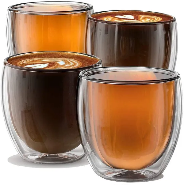 Double_Wall_Glass_Coffee_Mugs_Set_of_4,_250ml_Without_Handle_Insulated_Glass_Coffee_Mug_Without_Handle,_Clear_Coffee_Mugs