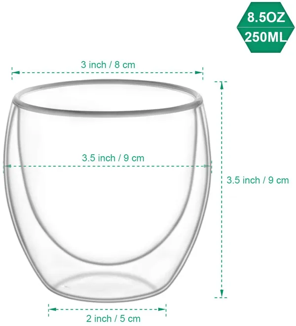 Double_Wall_Glass_Coffee_Mugs_Set_of_4,_250ml_Without_Handle_Insulated_Glass_Coffee_Mug_Without_Handle,_Clear_Coffee_Mugs
