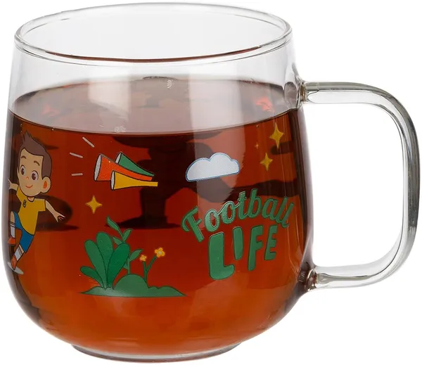 Football_Printed_Milk_Cups_with_Silicone_Lid_and_Glass_Straw_Pack_of_1,Morning_Drinking_Sipper_Coffee_Mugs_with_Handle_Clear_Tumbler_500ml_Multipurpose_Cups_for_Kids_Boys_Girls