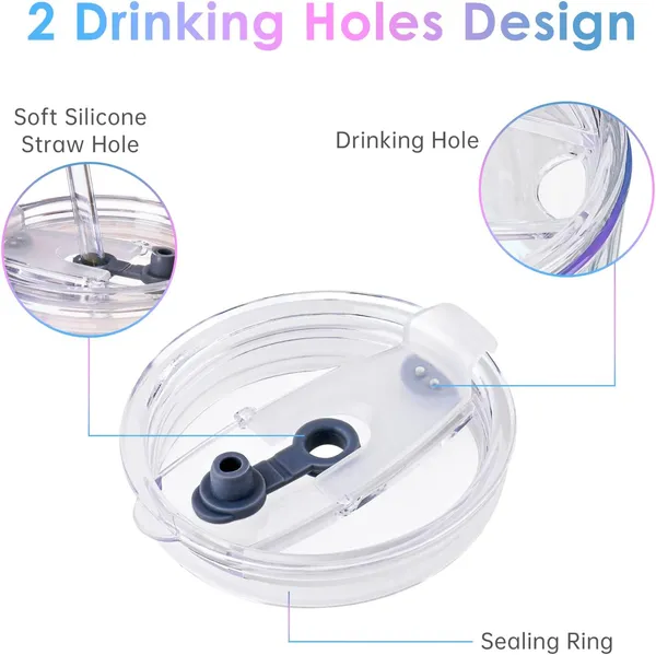 KELVEE_Glass_Tumblers_with_Straws_and_Lids,_Aesthetic_Coffee_Sipper_Mug_with_Wide_Mouth,_Rainbow_Glass_Drinking_Mason_for_Iced_Tea,_Juice,_Cocktail,_Cold_&_Hot_Beverages_Cups_Pack_of_2