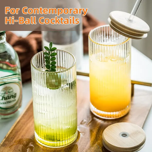 KELVEE_Ribbed_Glass_Tumbler_Mugs_with_Airtight_Wooden_Lid_and_Straw_Pack_of_1,Multipurpose_Drinking_Glasses_Sipper_Perfect_for_Cocktails,_Smoothies,_Juice,_Beer,_Coffee_for_All-Occasions