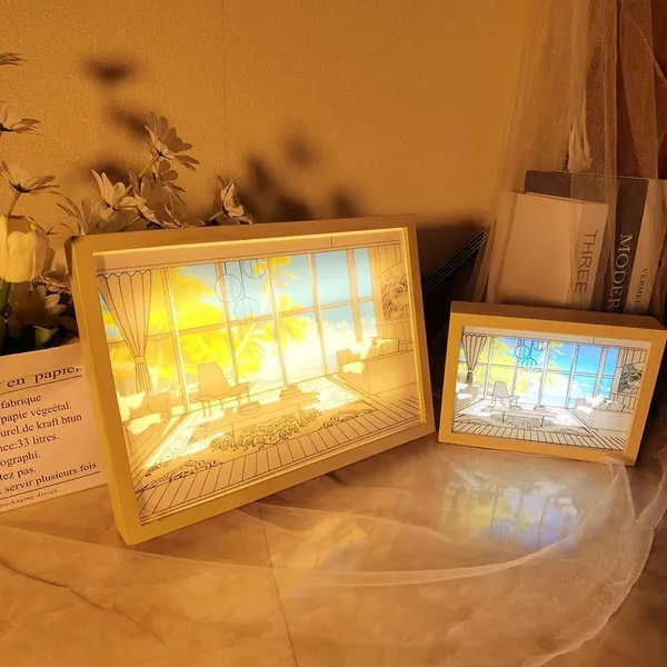 KELVEE_Sunset_LED_Night_Light_Painting_Decoration_Led_Wall_Art_Illuminated_Light_Up_Picture,_Light_Art_Decor,_Bedside_Lamp_for_Nightstand,_Night_Lights_for_Kids_Adults