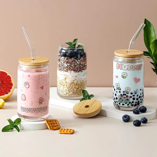 Beer__Airtight_Wooden_Lid_and_Glass_Straw_Pack_of_1,_Mason_Sipper_Travel_Home_Office_Coffee_Hot_&_Cold_Beverage_Tumbler_540ml