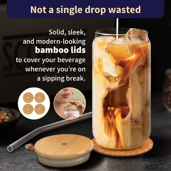 Beer__Airtight_Wooden_Lid_and_Glass_Straw_Pack_of_1,_Mason_Sipper_Travel_Home_Office_Coffee_Hot_&_Cold_Beverage_Tumbler_540ml