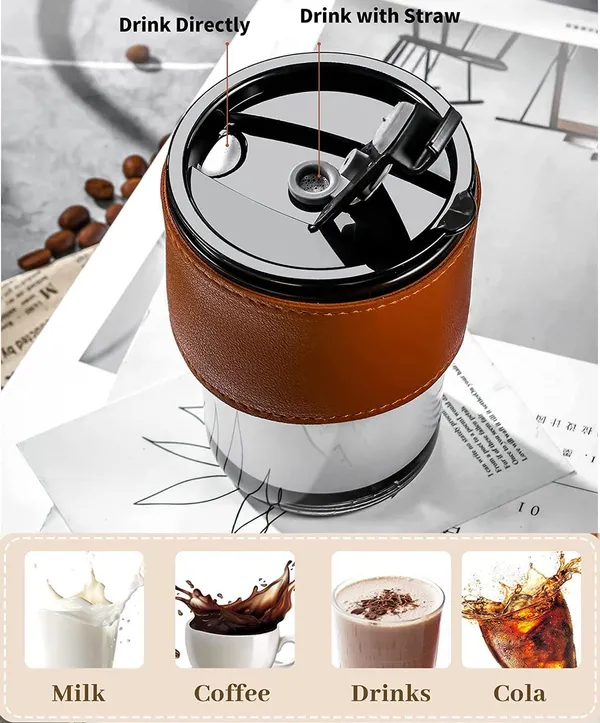 Glass_Reusable_Coffee_Mug_with_Heat_Resistant_Leather_Band_Glass_Tumbler_with_Straw_and_Leakproof_Lid_Drinking_Cup_Set_of_2_for_Coffee,_Tea,_Milk_Hot_&_Cold_Beverages_435ml_(Gray)