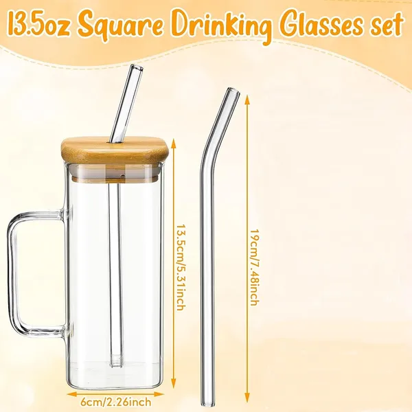 Square_Glass_Cups_Drinking_Glasses_with_Bamboo_Lids_and_Straw_Pack_of_2,_350ml_Portable_Coffee_Mugs_with_Multicolor_Handles_for_Home_Office_Travel_Summer_Party