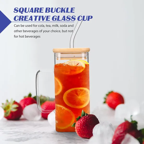 Square_Glass_Cups_Drinking_Glasses_with_Bamboo_Lids_and_Straw_Pack_of_2,_350ml_Portable_Coffee_Mugs_with_Multicolor_Handles_for_Home_Office_Travel_Summer_Party