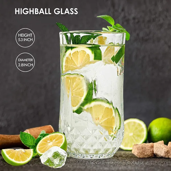 Crystal_Clear_Highball_Drinking_Glasses_Set_of_6,Elegant_and_Durable_Tall_Bar_Glassware_Sets_for_Water,_Juice,_Cocktails,_Beer
