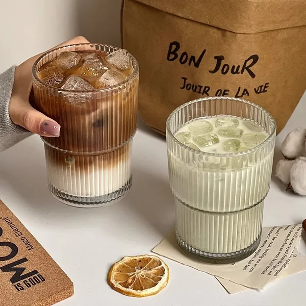 KELVEE_Glass_Water_Tumbler_with_Straw_and_Lid_Sealed_Carry_On_Thick_Wall_Iced_Coffee_Cup_Glass_Cup_for_Water,_Iced_Tea_Fruit_Juice_Set_of_1,_400ml_(Transparent)