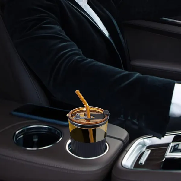 Glass_Tumblers_with_Straws_and_Lids,_Aesthetic_Coffee_Sipper_Mug_with_Leather_Sleeve,Glass_Drinking_Mason_for_Iced_Tea,_Juice,_Cocktail,_Cold_&_Hot_Beverages_Cups_Pack_of_1_(Golden)
