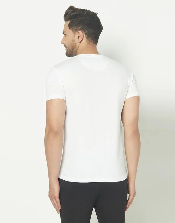 Half_sleeve_Printed_Casual_T-shirt_(White)
