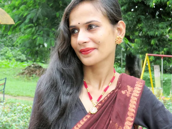 Assamese_Traditional_Red_Meenakari_Thuriya_Flower_Jewellery_Set