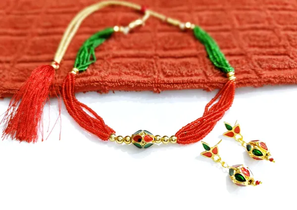 Assamese_Traditional_Gold_Plated_Red_Green_Choker_Necklace_For_Women_And_Girl