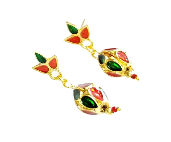 Assamese_Traditional_Gold_Plated_Red_Green_Choker_Necklace_For_Women_And_Girl