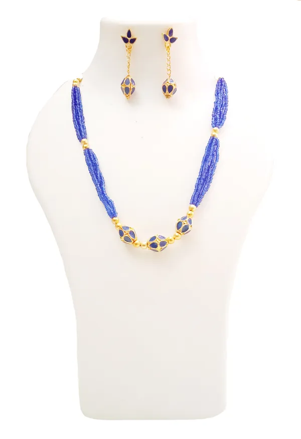 Bggold_Assamese_Traditional_Blue_Meenakari_Moni_Mala_Jewellery_Set