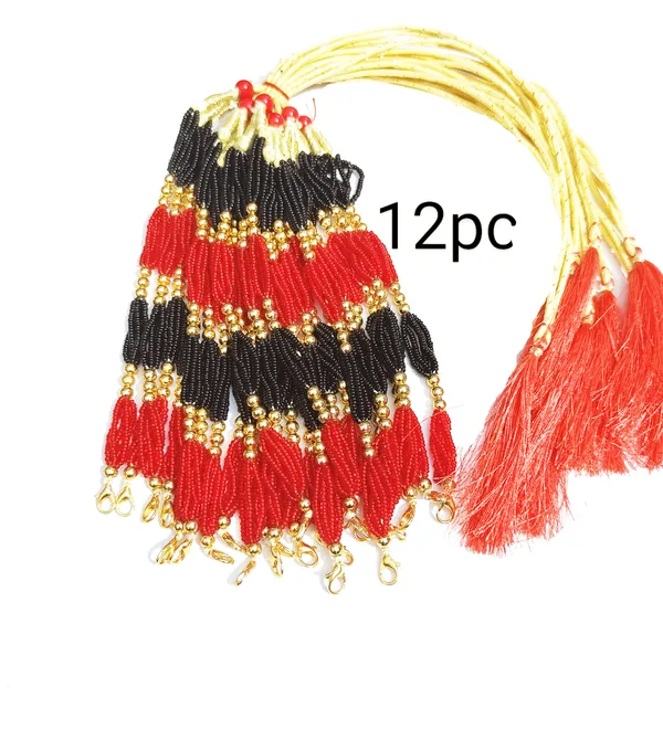 Assamese_Traditional_Red_Black_Tassel_/_Dori_12